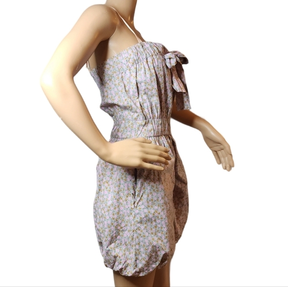 J. Crew floral mini dress.  Puff skirt. Elastic waist. Pockets.  Women's size XS - Picture 6 of 16